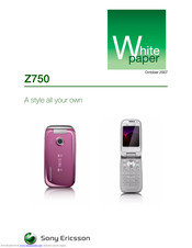 Sony Ericsson Z750 White Paper