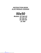 ZANUSSI ZC 540 AS Instruction Book