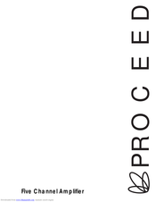 PROCEED AMP 5 Instruction Book