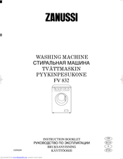 ZANUSSI FV 832 Instruction Booklet