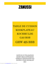 ZANUSSI GHW 425 BBB Instruction Booklet