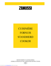 ZANUSSI cooker Operating Insructions