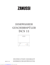 ZANUSSI DCS11 Instruction Booklet