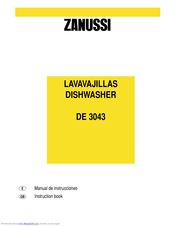 ZANUSSI DE 3043 Instruction Book