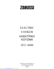 Zanussi ZCC 6600 Instruction Booklet