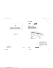 Casio Privia PX-100 User Manual