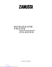 ZANUSSI ZFK 60/30 RM Instruction Booklet