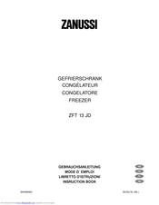 ZANUSSI ZFT 13 JD Instruction Book