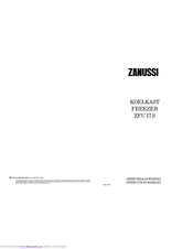 ZANUSSI ZFU 17 S Instruction Booklet