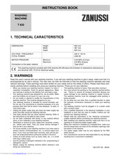 ZANUSSI T 632 Instruction Book
