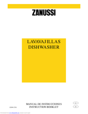 Zanussi DISHWASHER Instruction Booklet