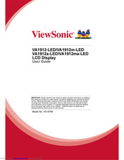 ViewSonic VA1912-LED/VA1912m-LED User Manual