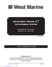 West Marine Advanced Frame 2 AE1007-WM Owner's Manual