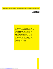 ZANUSSI DWS 4704 Instruction Booklet