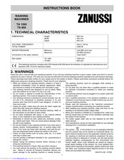 ZANUSSI TA 850 Instruction Book