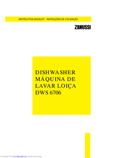 ZANUSSI DWS 6706 Instruction Booklet