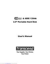 Transcend Portable Hard Disk Enclosure TS0MHDENC User Manual
