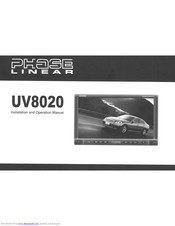 Phase Linear UV8020 Operation Manual