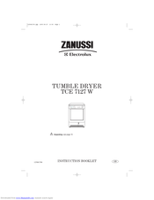 Zanussi Electrolux TCE 7127 W Instruction Booklet