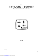Electrolux EHG678 Series Instruction Booklet