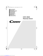 CANDY CDC266X CH User Instructions