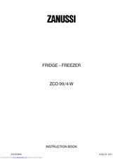 ZANUSSI ZCO 99/4 W Instruction Book
