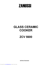 Zanussi ZCV5600 Instruction Book