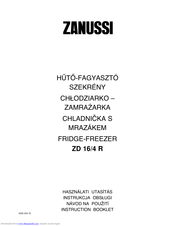 ZANUSSI ZD 16/4 R Instruction Booklet