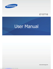 Samsung GT-S7710 User Manual