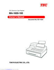 Tec MA-1600-100 Owner's Manual