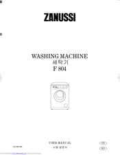 ZANUSSI F804 User Manual