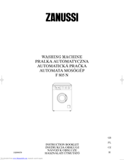 ZANUSSI F805N Instruction Booklet