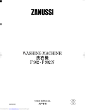 ZANUSSI F 902 N User Manual
