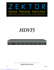 Zektor HDVI5 User Manual
