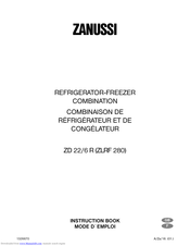 ZANUSSI ZD22/6R Instruction Book