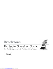 Brookstone Portable Speaker Dock User Manual