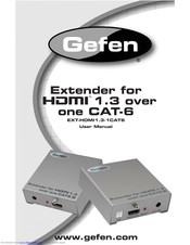 Gefen EXT-HDMI 1.3-1CAT6 User Manual