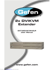 Gefen EXT-2DVIKVM-ELR User Manual