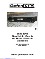 Gefen GEF-DVI-848DL-PB User Manual