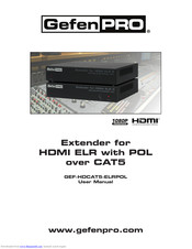 Gefen Pro GEF-HDCAT5-ELRPOL User Manual