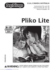 Peg-Perego Pliko Lite Instructions For Use Manual