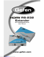 Gefen EXT-HDMIRS232-CAT5 User Manual