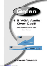 Gefen EXT-VGAAUD-CAT5-142 User Manual