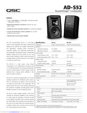 Qsc AcousticDesignAD-S52 Specifications