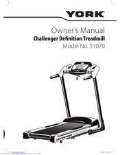 York Fitness Challenger Definition 51070 Owner's Manual