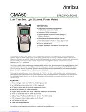 Anritsu CMA50 Specifications