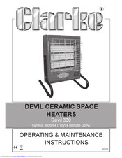 Clarke Devil 330 6920265 Operating & Maintenance Instructions