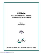 Radyne TM118 Installation And Operation Manual