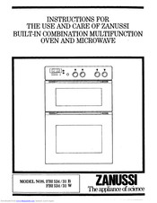 Zanussi FBI534/31 B Instructions For The Use And Care