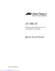 Allied Telesis AT-PBC18 Quick Install Manual